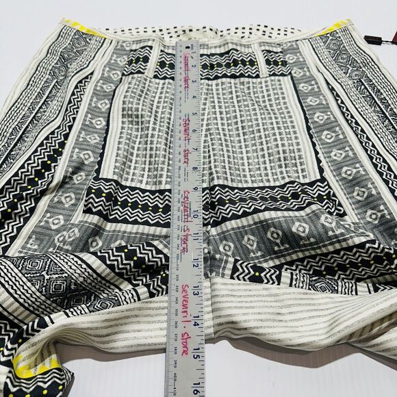 ETRO Women 44 US/8 Silk Wide Leg High Rise Aztec Ivory Gray Bandana NWT $1990 - Picture 10 of 12